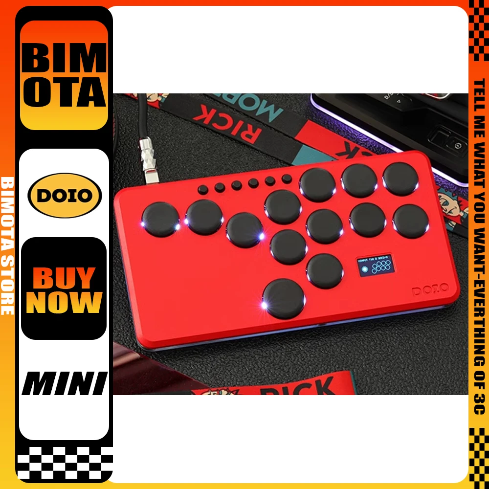 DOIO KBGM-H06M HITBOX Mini Game Keyboard Aluminium Alloy Wired Gaming Keyboard Hot Swap Custom Support Ps4 Ps5 Switch Gifts