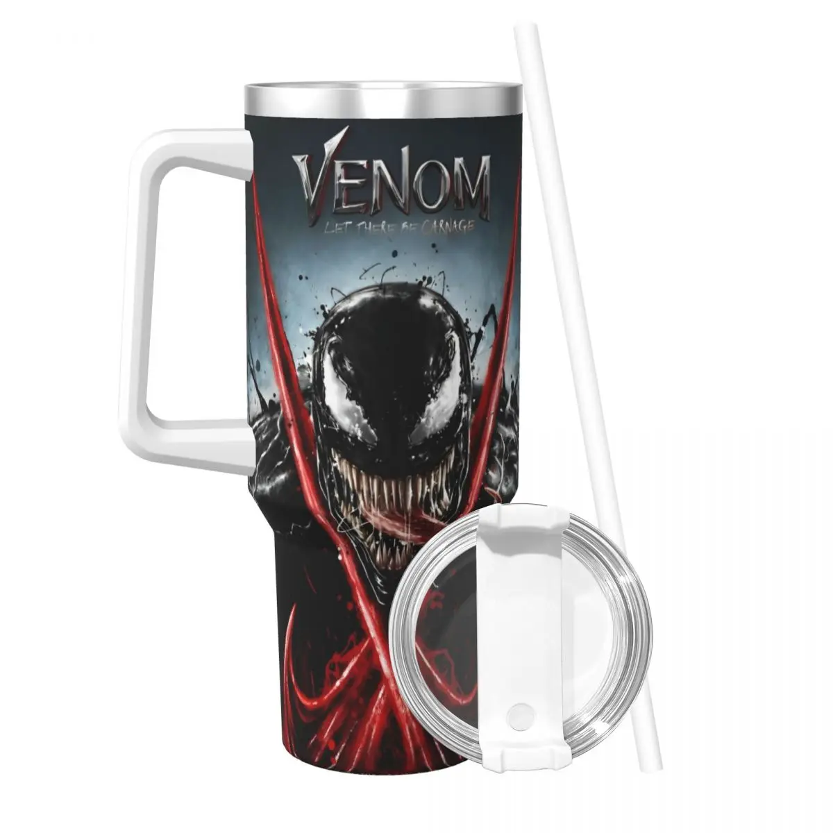 Venom Super Hero Stainless Steel Tumbler Camping Mugs Cup Large Coffee Mug Leakproof Cold and Hot Milk Tea Water Bottle