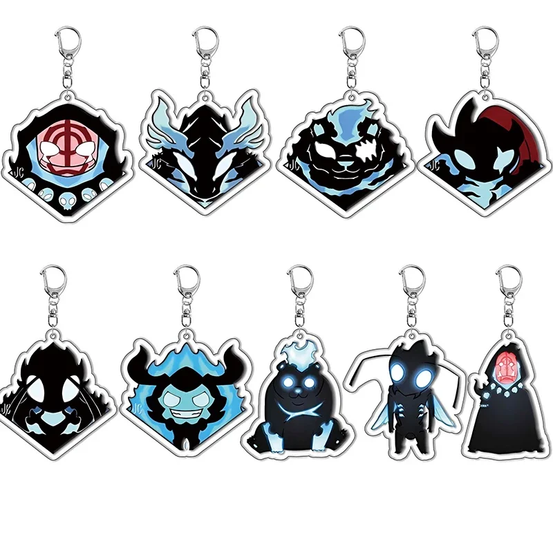 Anime Solo Leveling Keychain Cartoon Cute Figure Kawaii Shadow Warrior Pendant Car Key Chain Ring Bag Accessories Jewelry Gifts