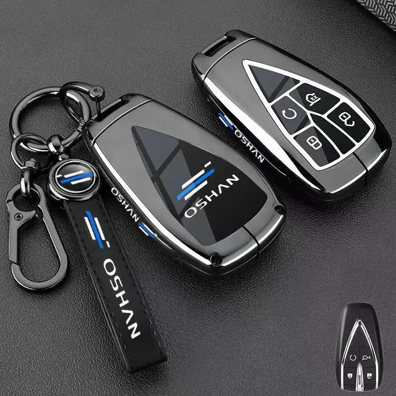 

Zinc Alloy Car Key Case Cover Shell Protector Fob Holder for Changan Oshan X7 Plus X5 Plus Z6 520 530 Accessories Keychain