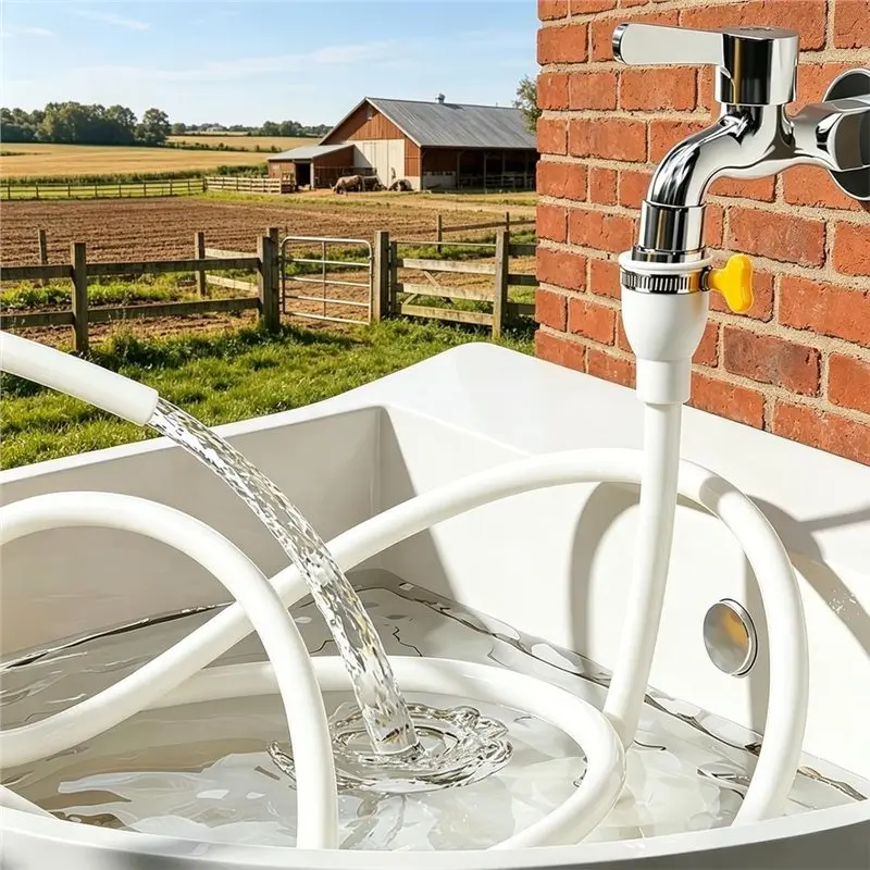 Extra Long For Faucet Hose Adapter And Connector(9.8FT) 2 Pcs PVC For Sink Hose Attachments For Faucet
