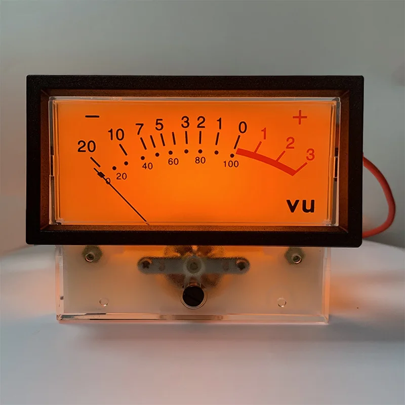 For High Precision TN-73 Audio Meter Level Meter Volume  Power  DB Power Amplifier VU Head with LED Backlight