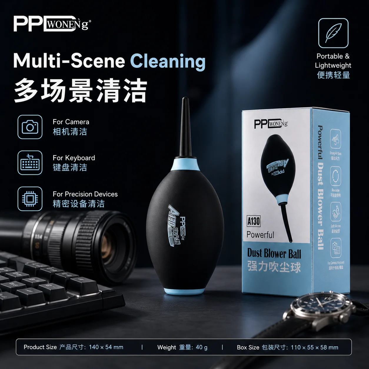 PPD Powerful Phone Repair Dust Cleaner Air Blower Ball Cleaning Pen for Phone PCB PC Keyboard Dust Removing Camera Lens Cleaning view 4