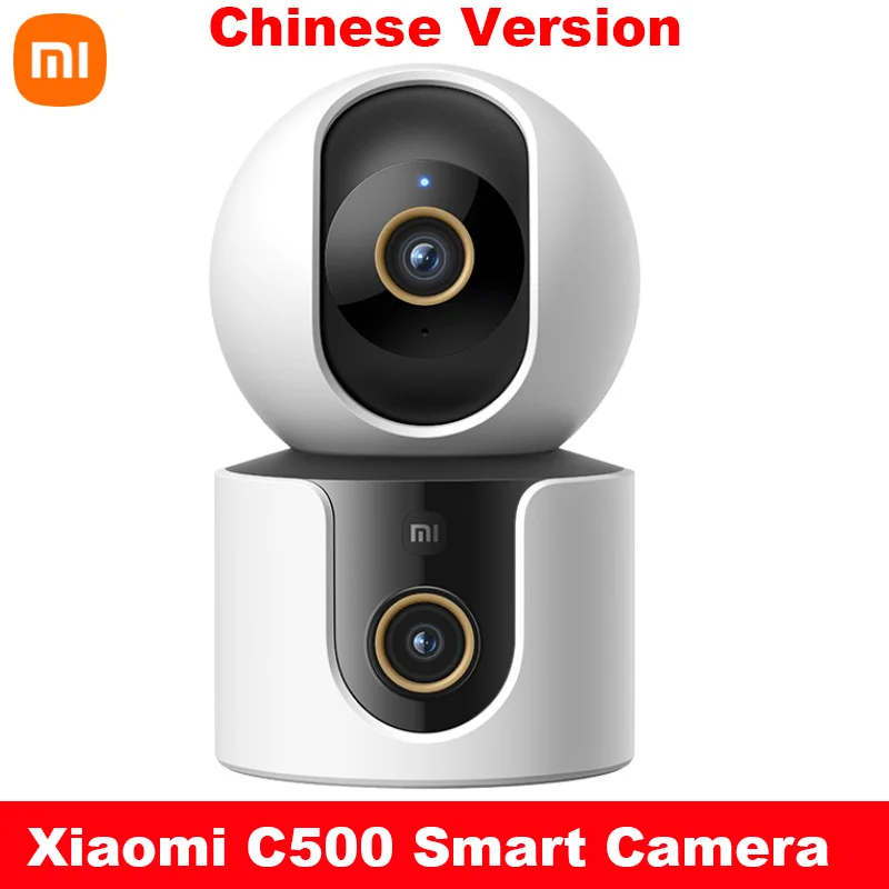 

Умная камера Xiaomi C500 с двойным объективом, PTZ, 360 °, полноцветное ночное видение, Wi-Fi, 6 м, внутренняя камера для приложения MiHome (Китай)