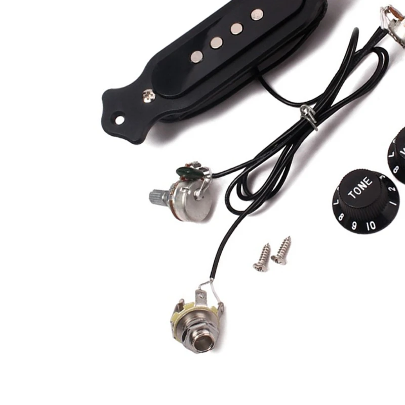 Soundhole Prewired Active Pickup 4 String For Cigar Box Guitar Parts Accessories