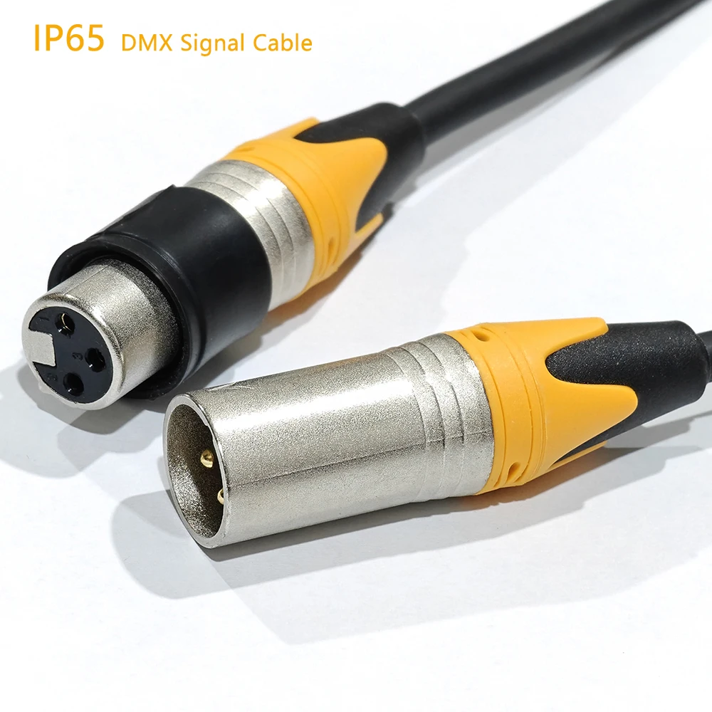 

10PCS DMX Signal Line IP65 Signal Cable 1M/2M/3M For IP65 LED Par Light Beam Light Stage Outdoor Performance Equipment