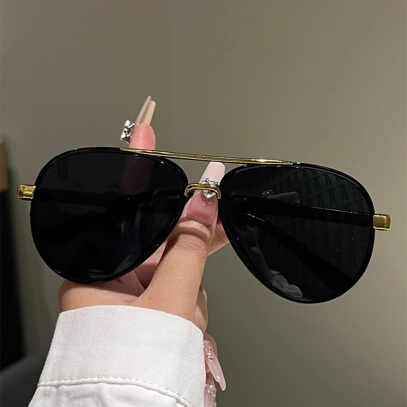 KAMMPT Vintage Pilot Sonnenbrille Männer Mode Klassische Outdoor Casual Shades Frauen Neue Trendy Luxus Marke Design Dekor Sonnenbrille – Detail 7