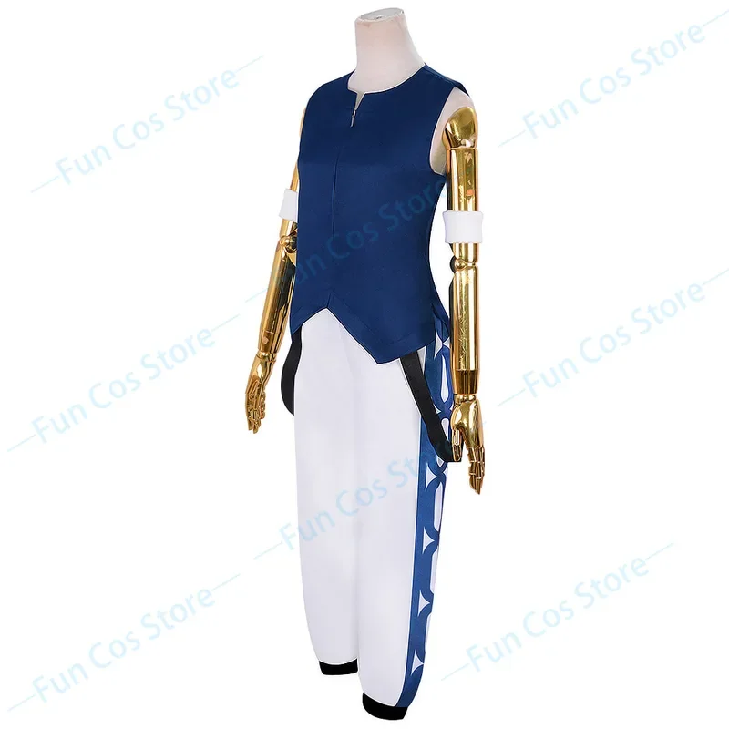 Rimuru Tempest Cosplay Costume avec perruque, cette fois, je me suis réincarné en Slime, Anime, chemise bleue, pantalon, uniforme, accessoires de cheveux