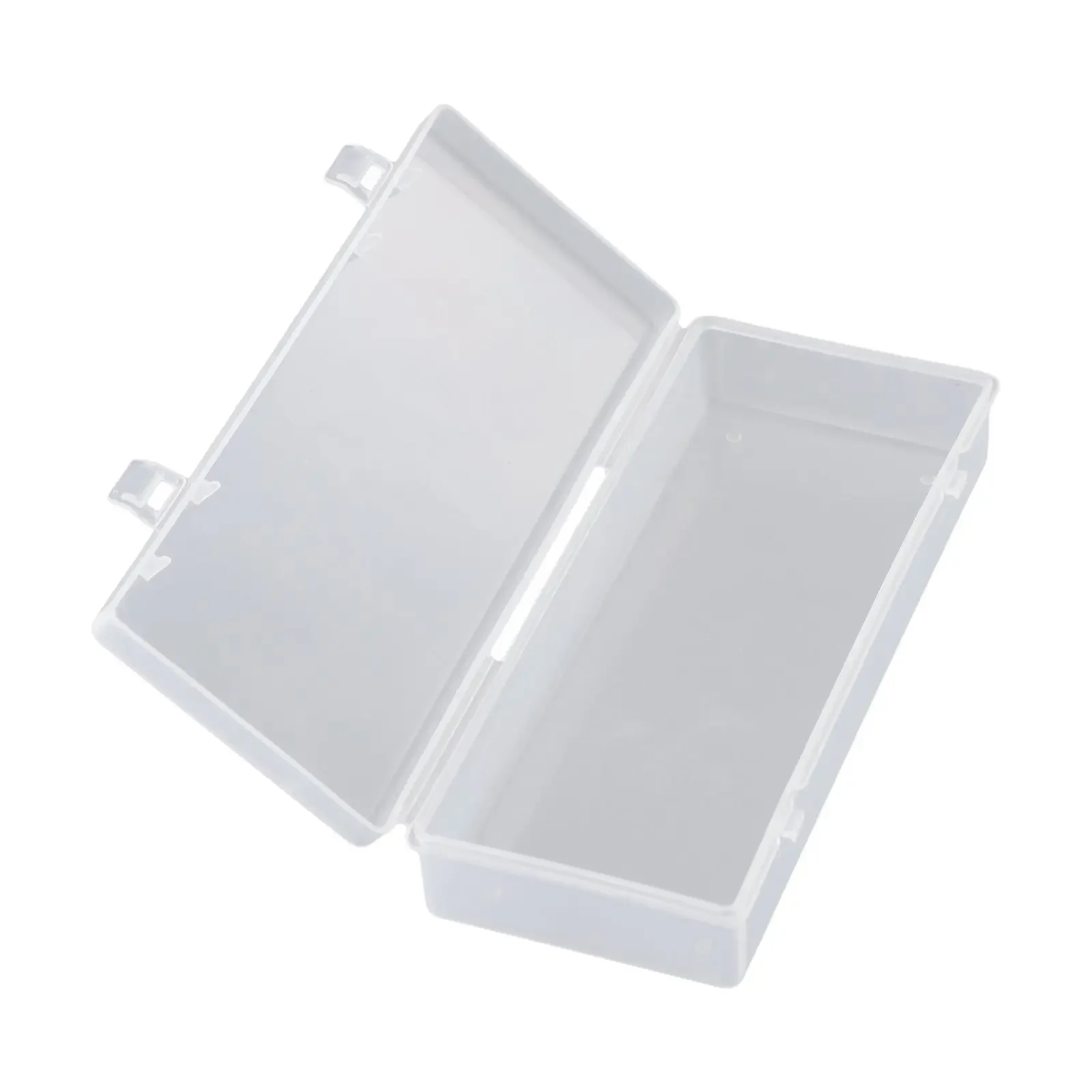 Plastic Case Storage Box Cosmetics Cover Earring Clear Container Making Organizer Stationery Transparent 15.5*6.3*3cm