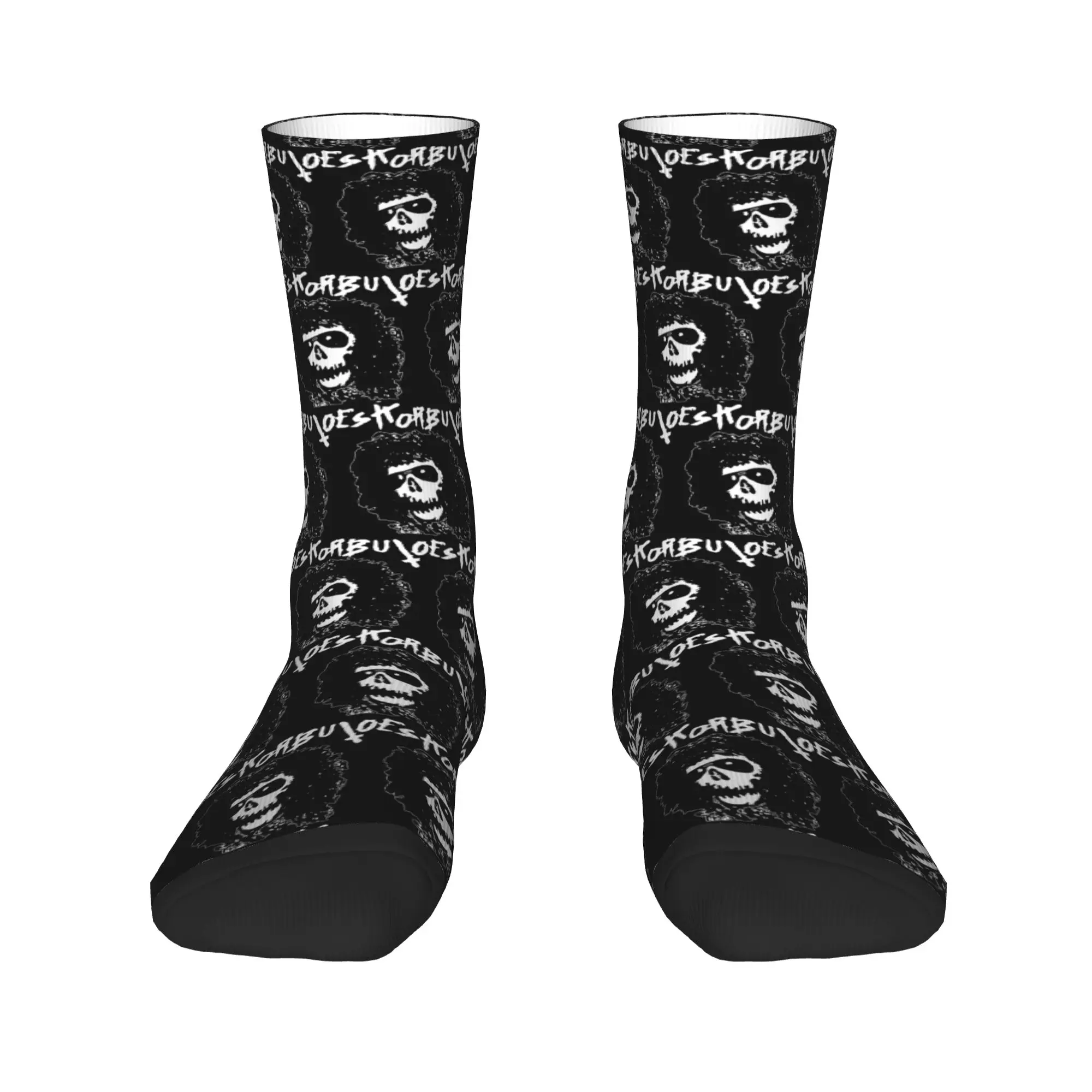 النساء الرجال الجوارب Eskorbuto الفرقة جوارب الشتاء القوطية الجوارب المريحة تصميم سكيت المضادة للانزلاق الجوارب #2