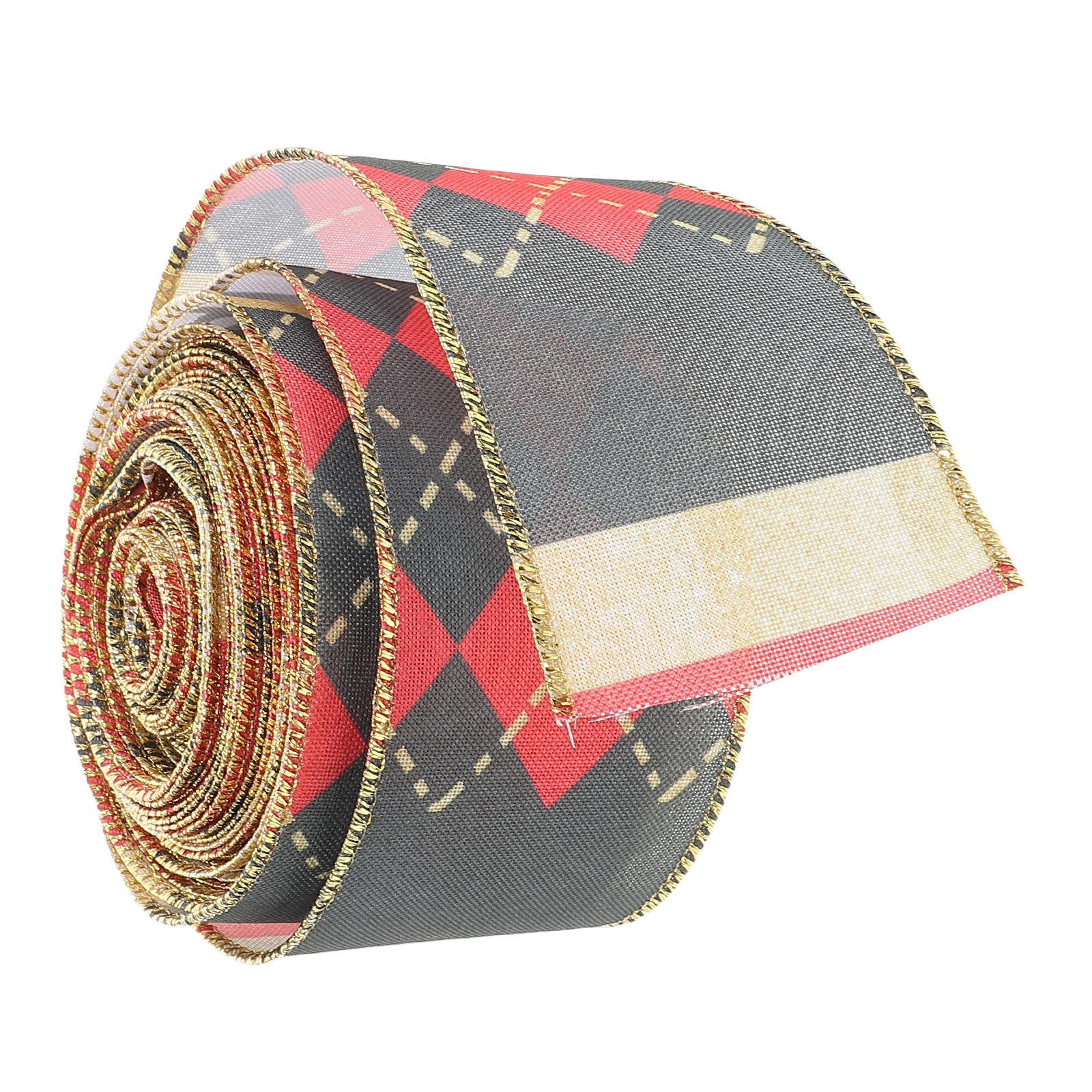 

10 Yard Christmas Nutcracker Ribbons Decorative Holiday Ribbon Rolls Wrapping Bows Wreaths Garlands Tree Decor Crafts Boxes