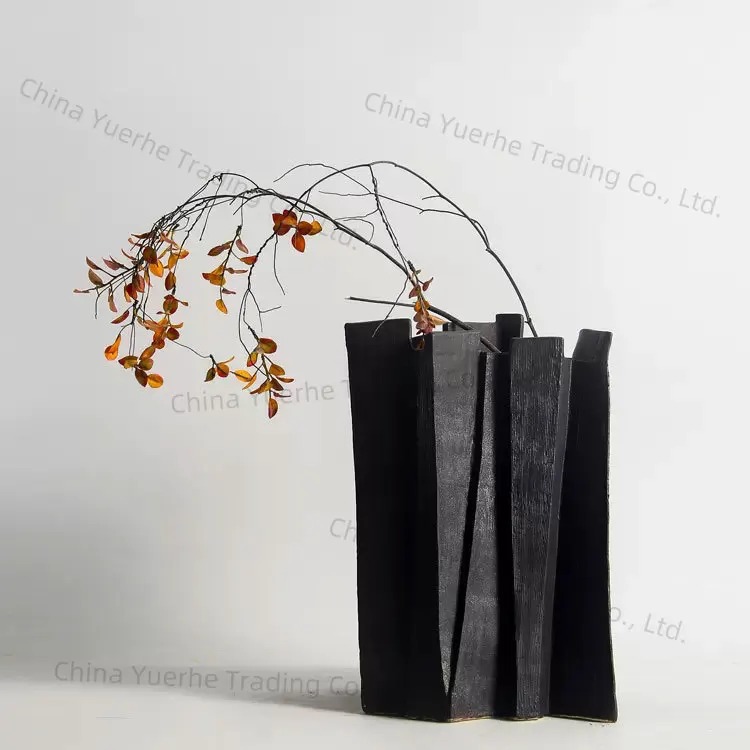 

Modern creative geometric irregular vase ornament flower arrangement model room B & B hotel living room decoration