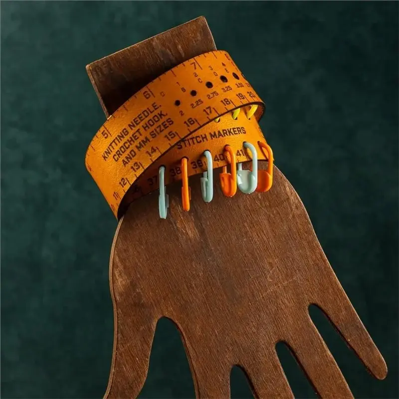 تسليم 24 ساعة شريط قياس لف المعصم 7 في 1 عداد وظيفة، جلد 18 بوصة مسطرة المعصم أداة قياس سوار مع علامة