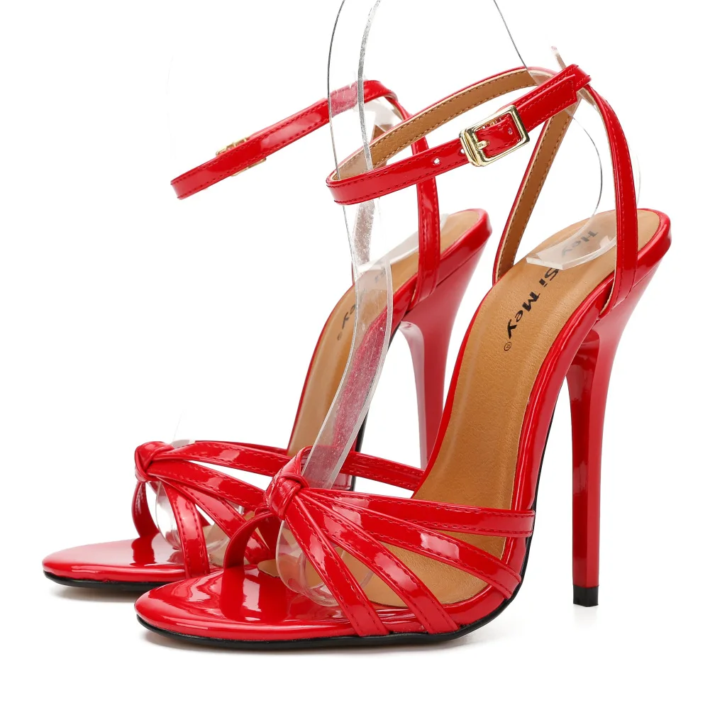 

Red Extreme High Heels Sandals Women 2025 Summer Shoe Luxury Sexy Black Mules Party Wedding Dance Fetish Shoes Ladies Sizes37-48