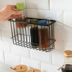 Kitchen Free Kitchen Storage Rack Punch Wrought Iron Rack Household Shelf Storage Rack Bathroom Organizer Rangement Cuisine