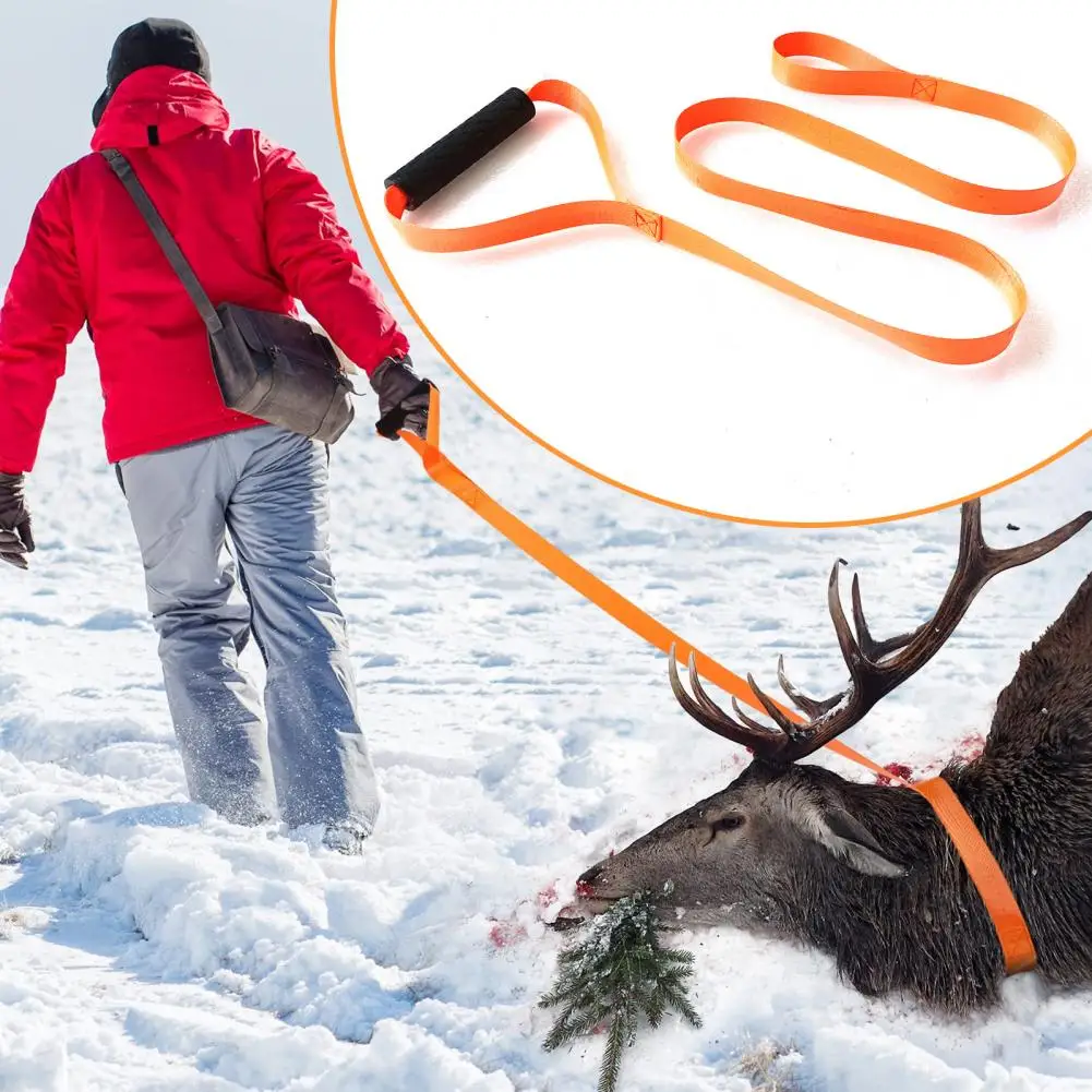 

Deer Dragging Rope Hunting Drag Rope Premium Load-bearing Deer Drag Harness Straps with Non-slip Handle Essential for Efficient