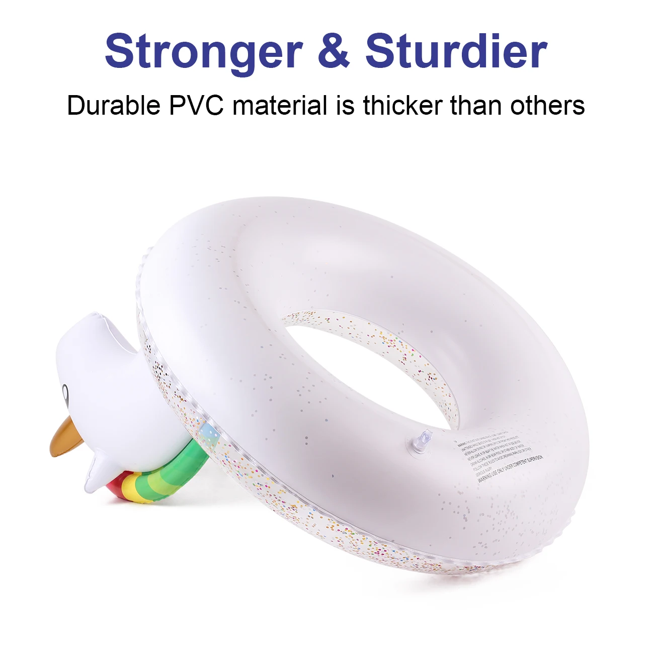 1PC Unicorn Shaped Pool Floats, Adult Summer Thick Swimming Ring, Suitable For Summer Pool Party Armpit Ring.