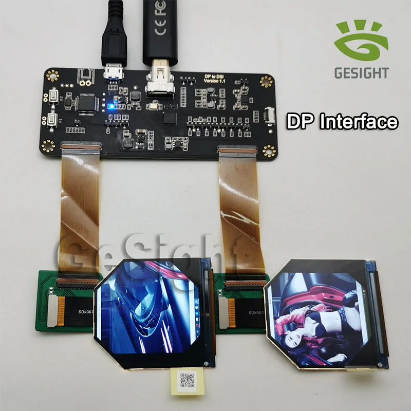 BOE 2.1 inch TFT-LCD Display 1600X1600 Resolution HDMI DP Dual Eyes Binocular Driver Board For VR AR Head Mounted  Smart Device