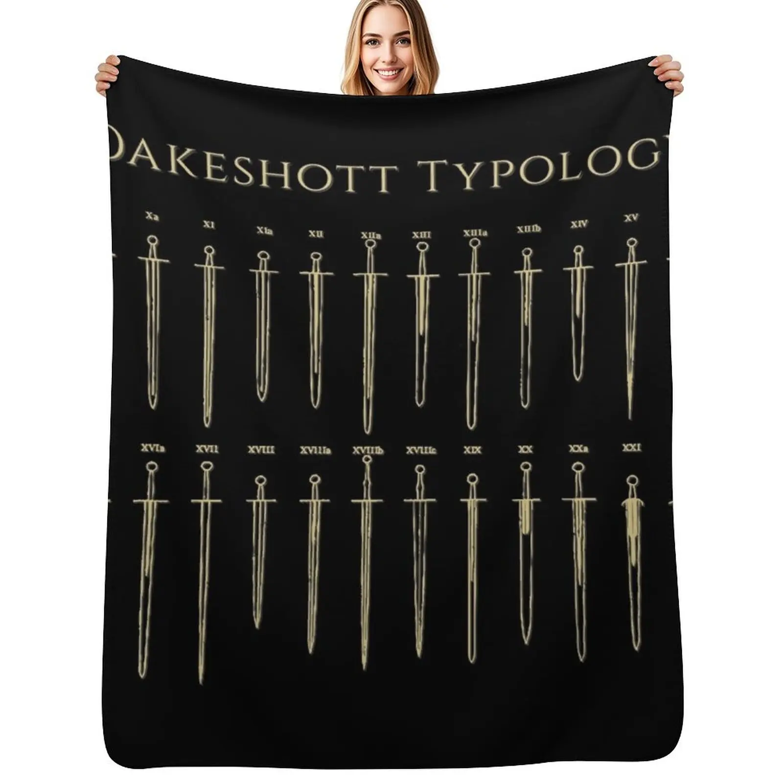

Swords of the Oakeshott typology Throw Blanket Furry Stuffeds warm winter Loose Blankets