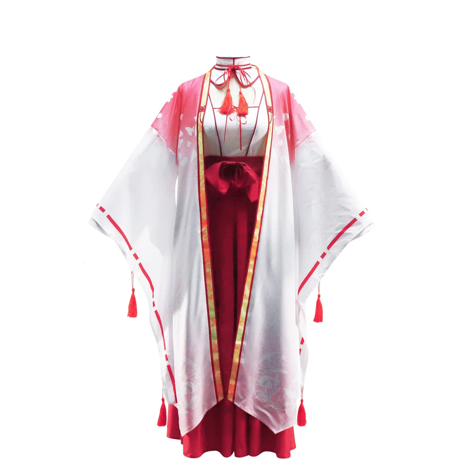 

2025 Asamura Fumino's red shrine maiden kimono dress cosplay anime character costume Hot SALE