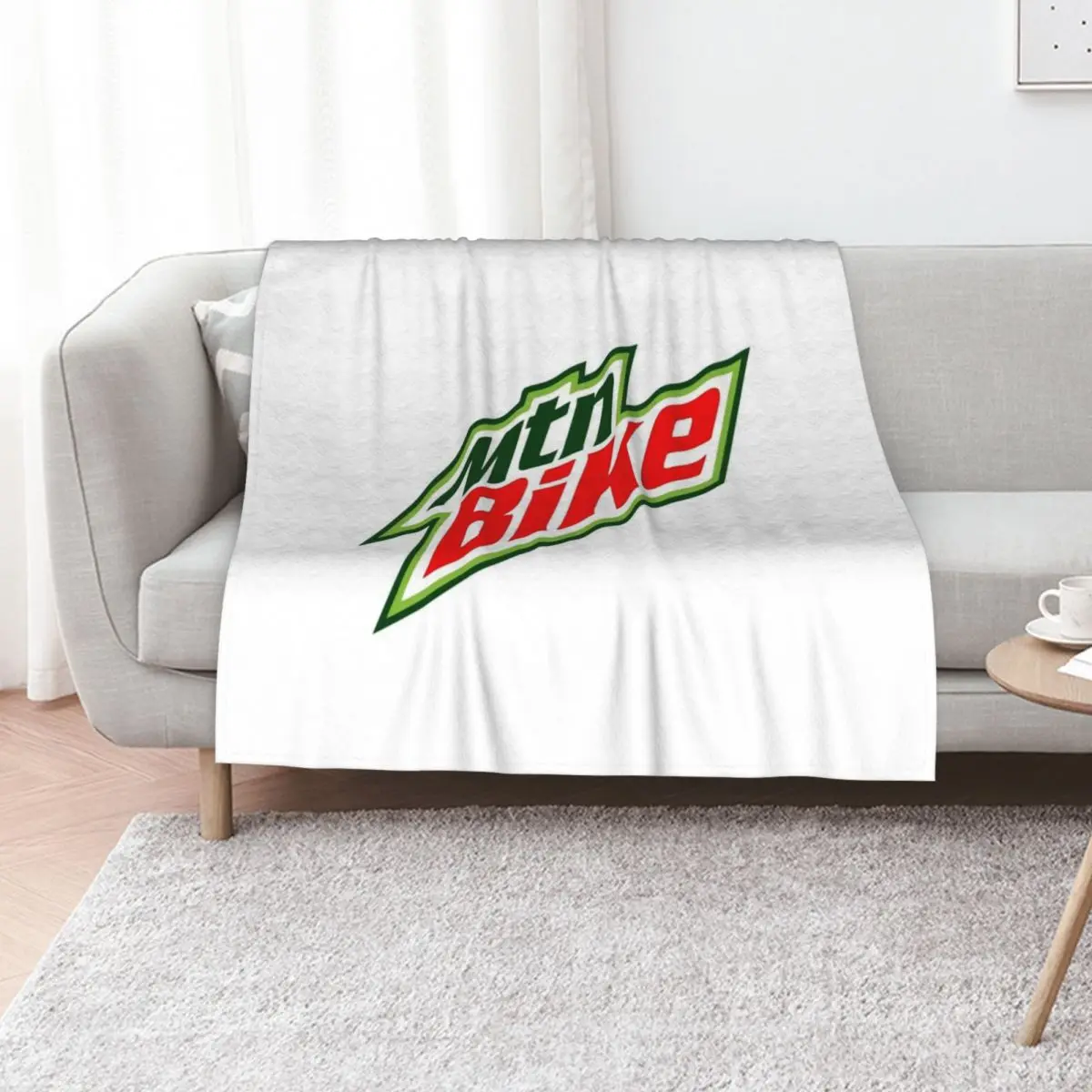 

MTB Mountain Bike Throw Blanket Decorative Throw Warm Furry Giant Sofa Blankets