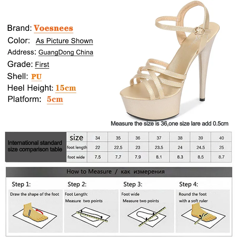 Fashion Sexy Open Toe 15 17 CM Black Red Color High Heels 2022 Summer Fashion Sandals Party Dress Wedding Nightclub Women Shoes