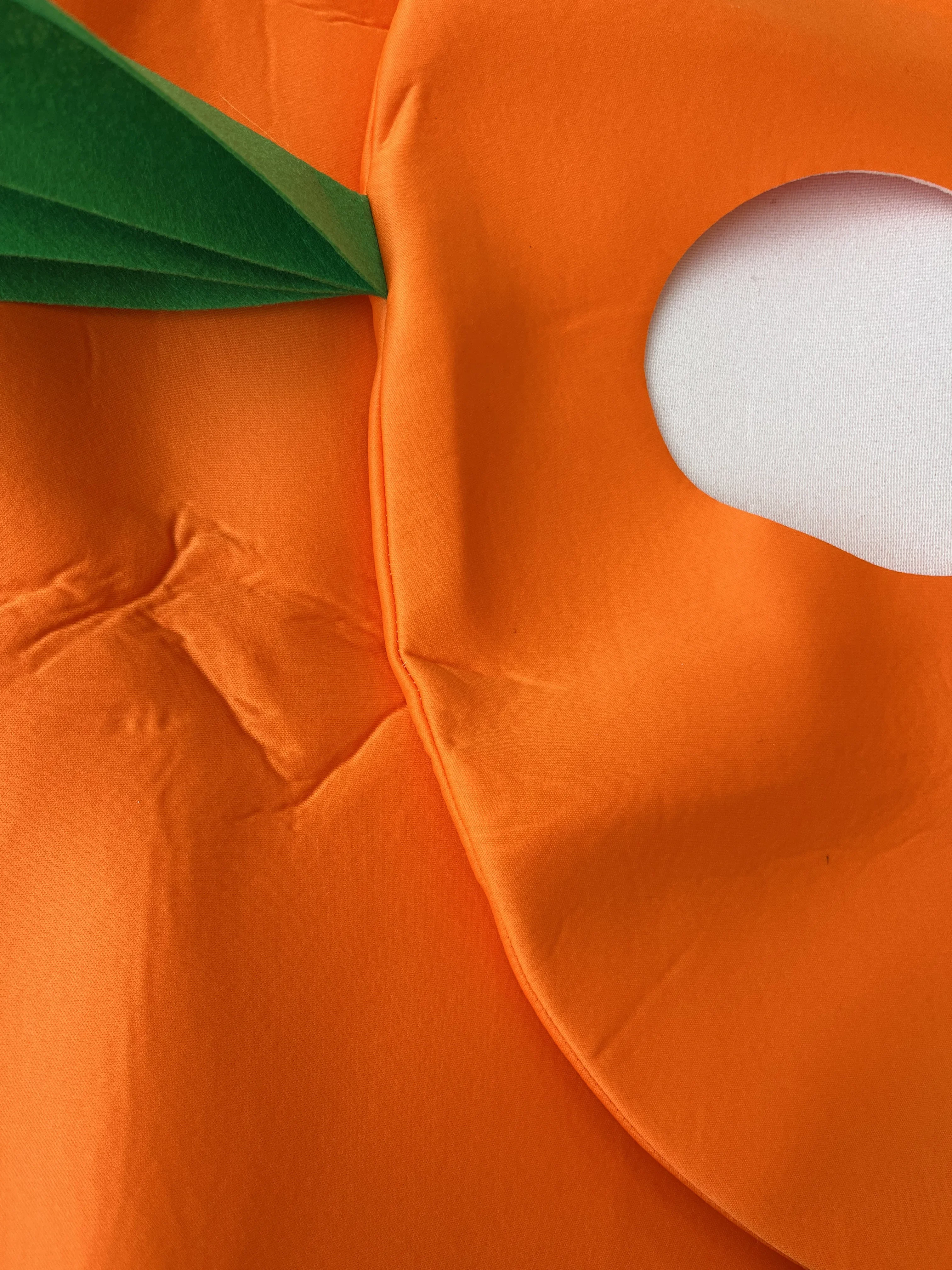 أزياء جديدة لعام 2025 للرجال البالغين على شكل جزرة برتقالية أزياء الهالوين للخضروات التأثيرية لحفلات الكرنفال مجموعة ملابس