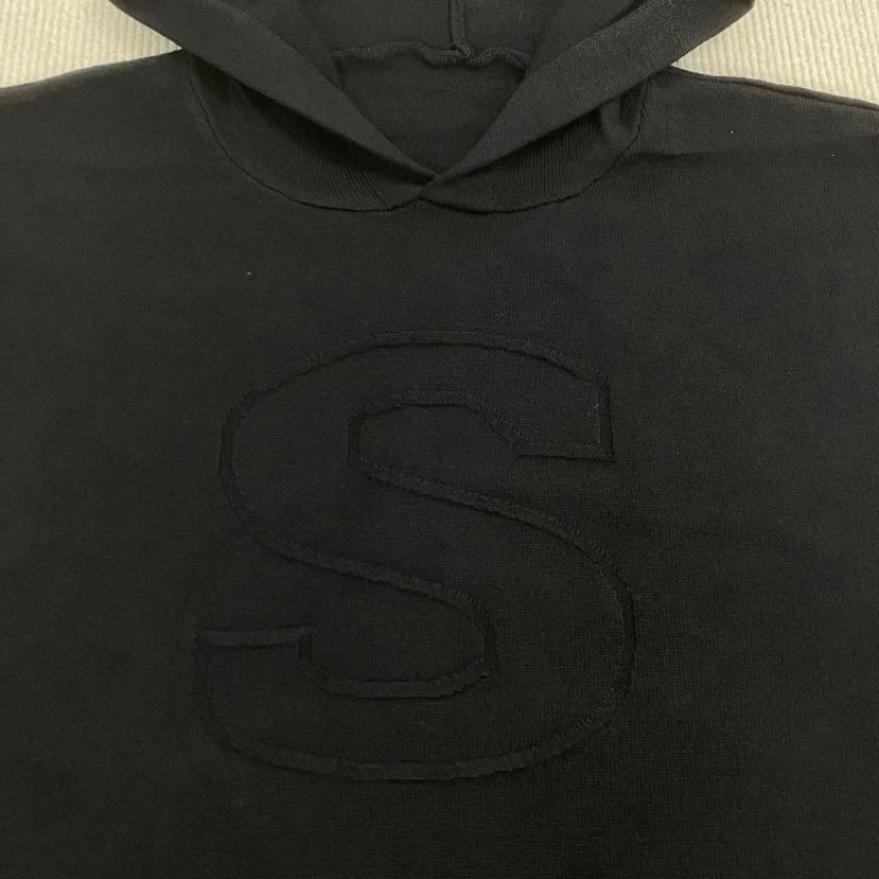 

Европейский и американский осенне-зимний новый пуловер с капюшоном, универсальный однотонный свитер, модный, повседневный, ленивый и свободный