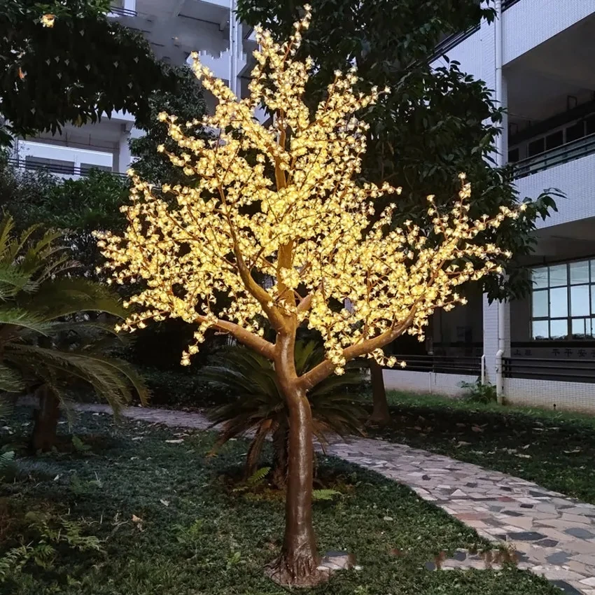 

Outdoor LED Artificial Cherry Blossom Tree Light Christmas tree lamp 3456pcs LED Bulbs 3.5m Height 110/220VAC garden decor