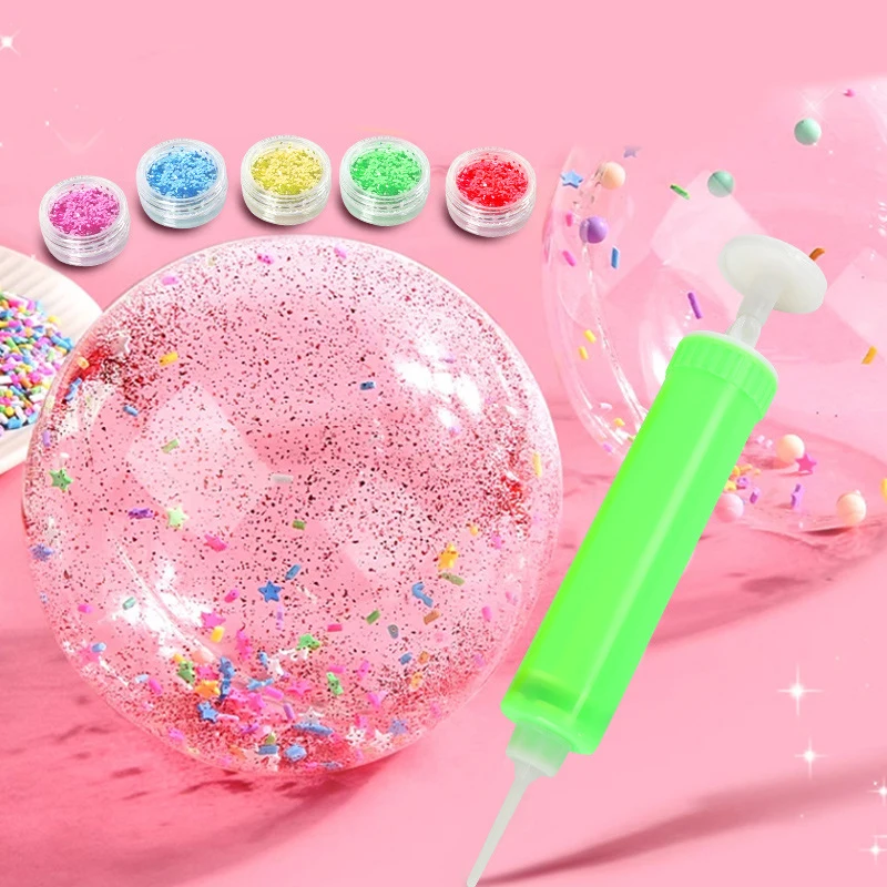 1 conjunto crianças presentes pet nano cola diy bolha de sopro nano cola dupla face fita pegajosa bola artesanato brinquedos