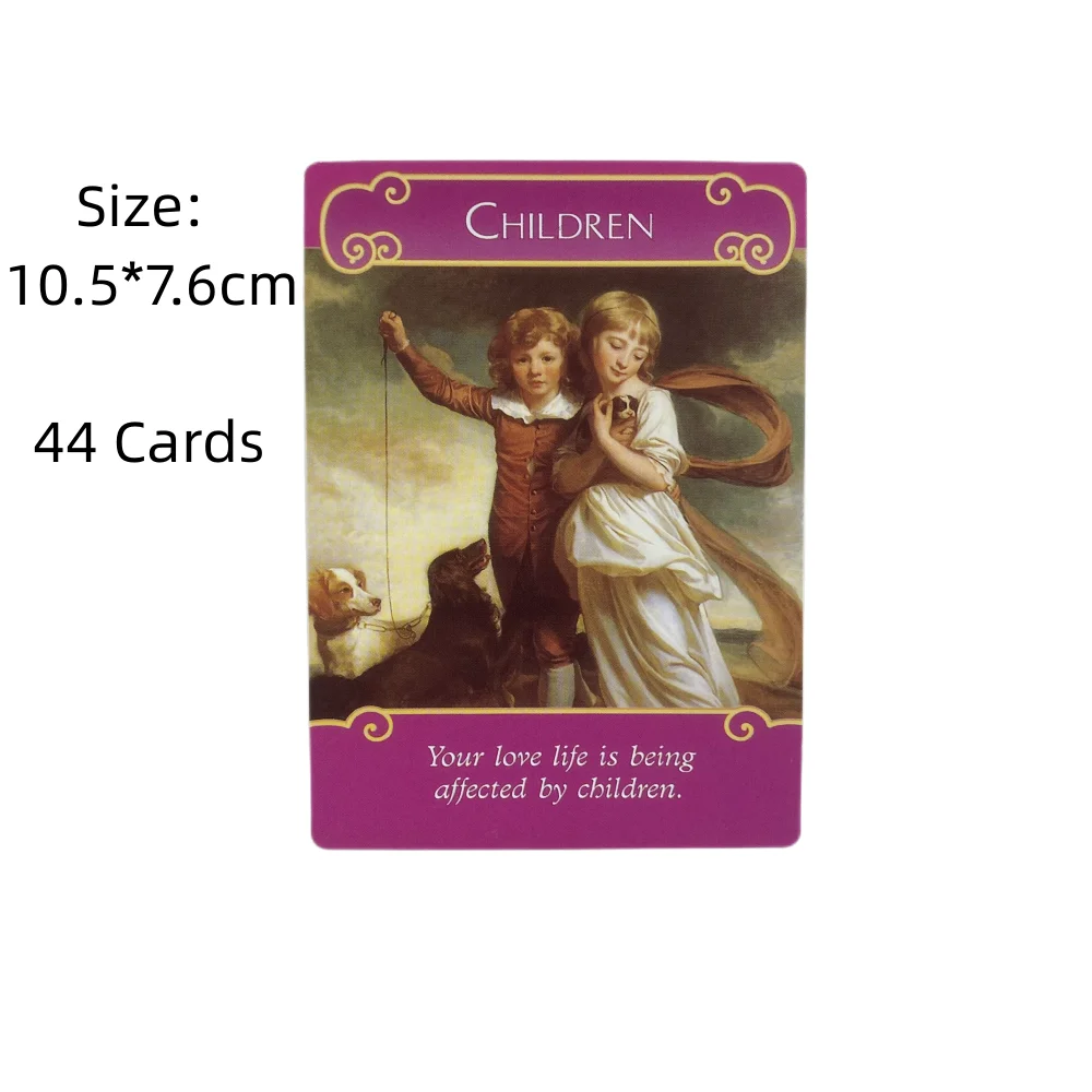 The Romance Angels Oracle Cards A 44 Tarot English Or Spanish Divination Edition Deck Borad Games