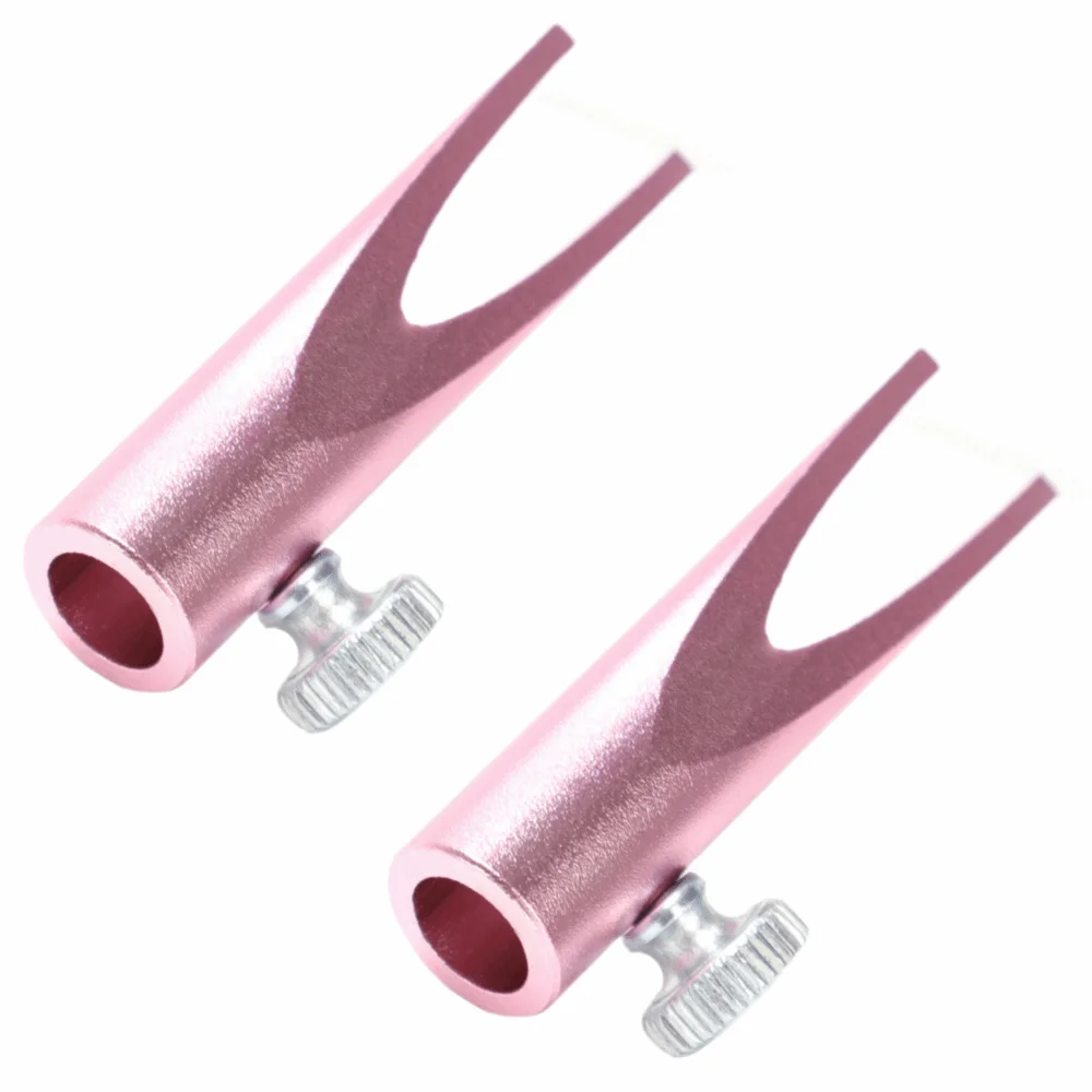 2Pcs Aluminum Alloy Eyebrow Pencil Sharpener Helper U-Shaped Duckbill-Shaped Microblading Pencil Sharpener Compact Portable