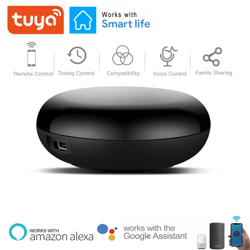 Système de Contrôle Intelligent Universel à Distance IR, DVD, AUD, Climatiseur, Fonctionne avec Alexa Google Home pour TV