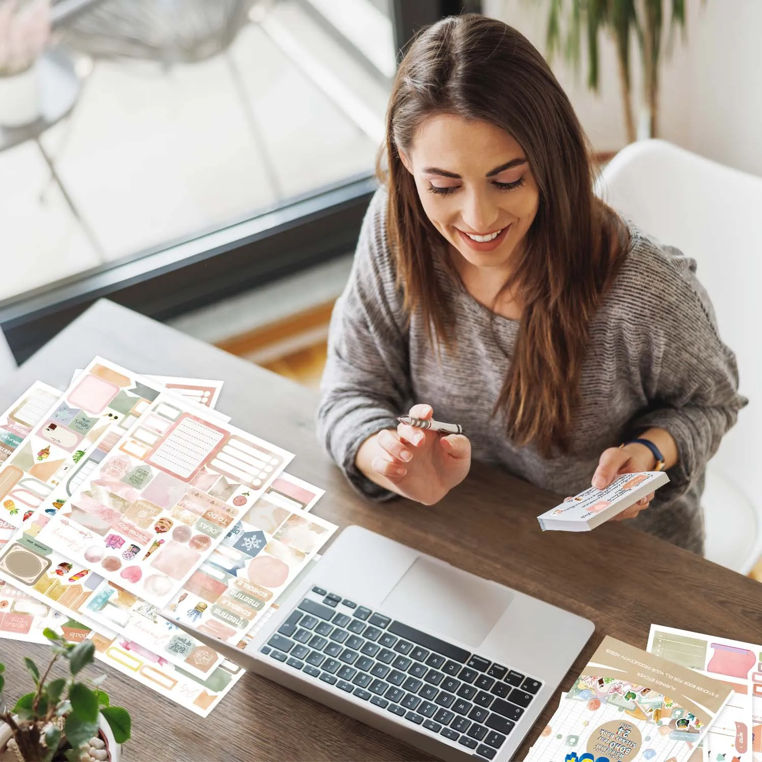 Retro Day/Week/Month Planner Sticker Book DIY Scrapbooking Diary Handbook Decorative Material Stickers Stationery