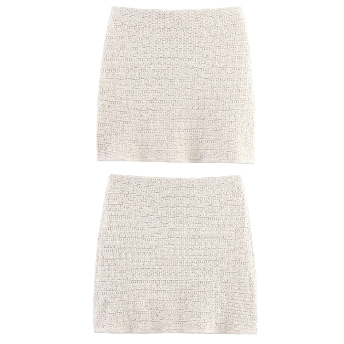 Dave&Di 2025 Summer French Minimalist Beige Texture Mini Skirt Elegant Casual Commuting Skirt Womens