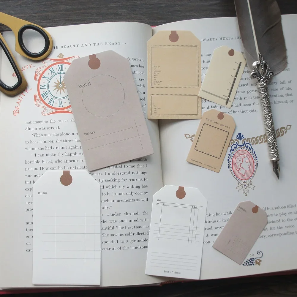 

30pcs Simple Tag Can Writing Paper As Creative Craft Paper Background Scrapbooking DIY Decoration