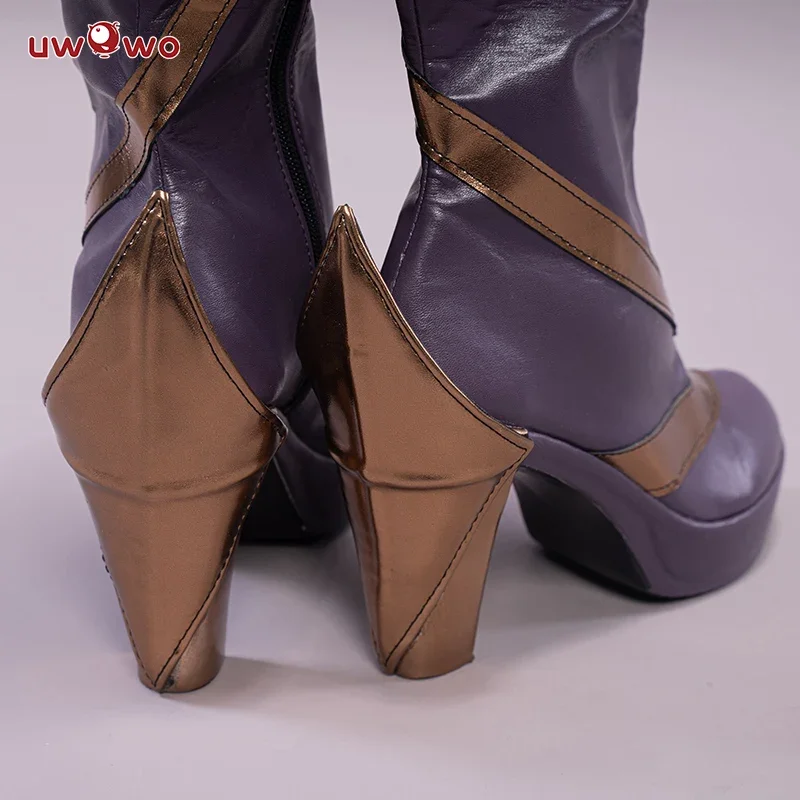 UWOWO League of Legends/LOL Coven Ahri Cosplay Shoes Women Footwear High Boots Halloween Cosplay Footwear Boots