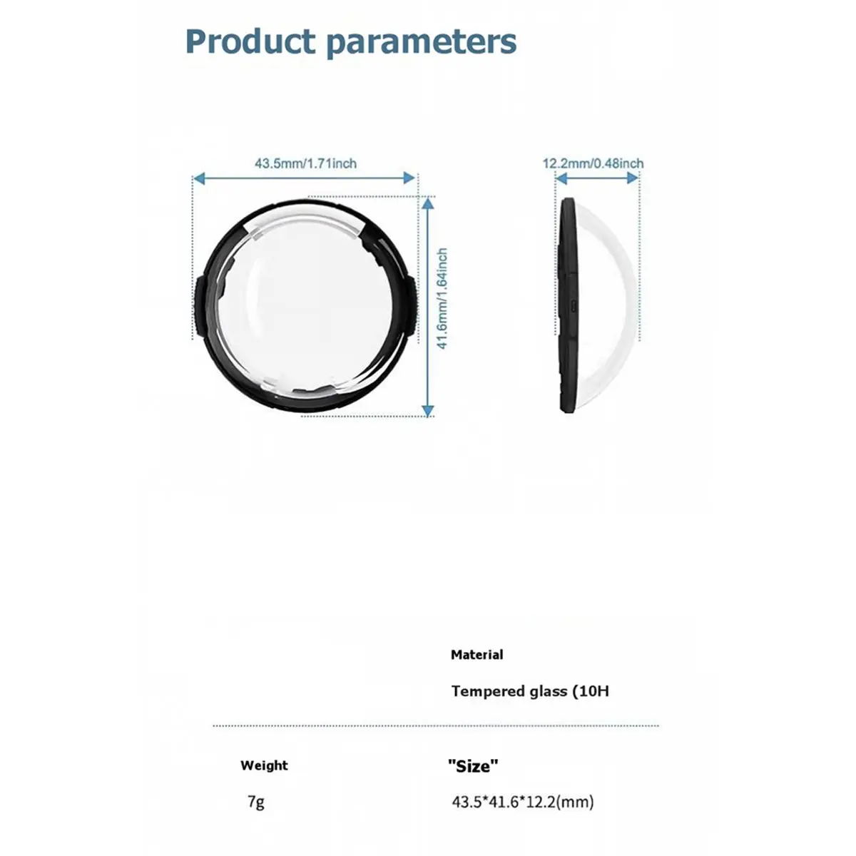 2PCS for X6 Lens Protector Tempered Glass Anti Scratch 360° Camera Lens Guard Snap on Protective Accessory