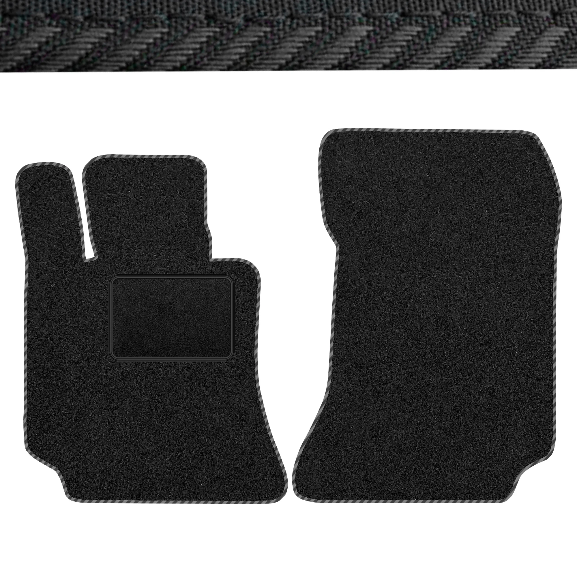 Voorste velours vloermatten - geschikt voor: Mercedes E W211 2002-2009