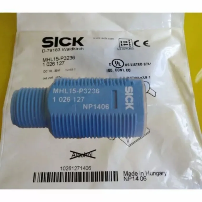 1PC NEW SICK MHL15-P3236 1026127 In Stock Photoelectric Retro-reflective Sensor PNP Dark IP69K M12 MH15 Series Original Box