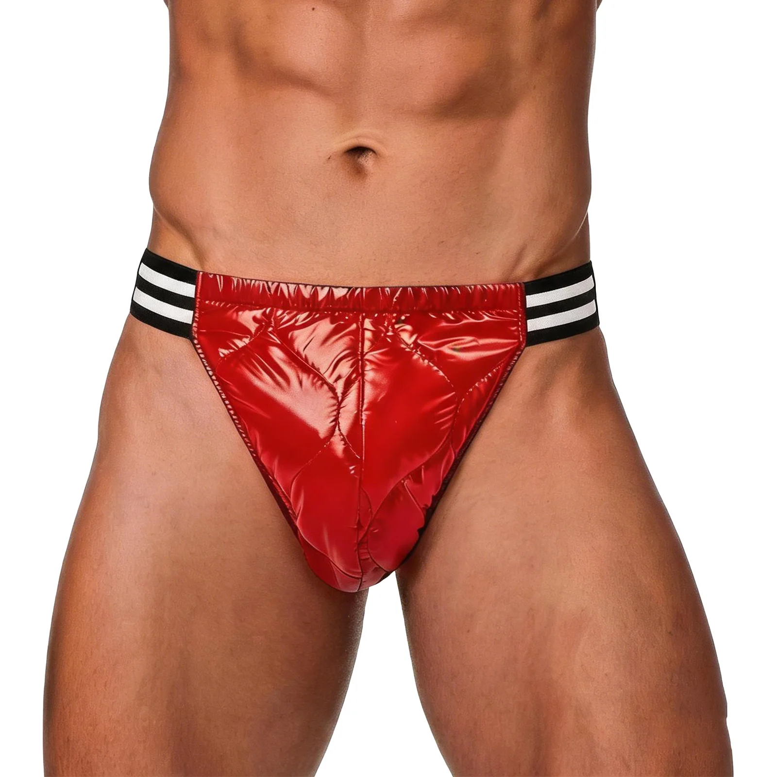Mens Lingerie Warm Padded Diaper Cover Briefs Panties Elastic Waistband Quilted Puffer Underwear Adaptive Special Needs Clothing