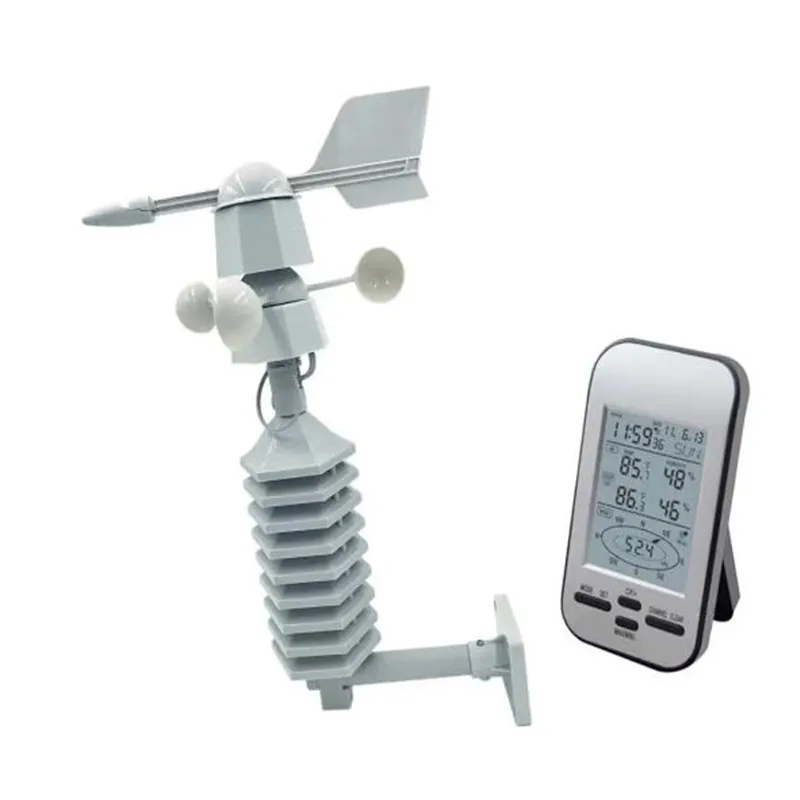 Professional Wireless Weather Station Anemometer Out Wind Speed Direction Sensor Digital Wind Chill Temperature Humidity Meter