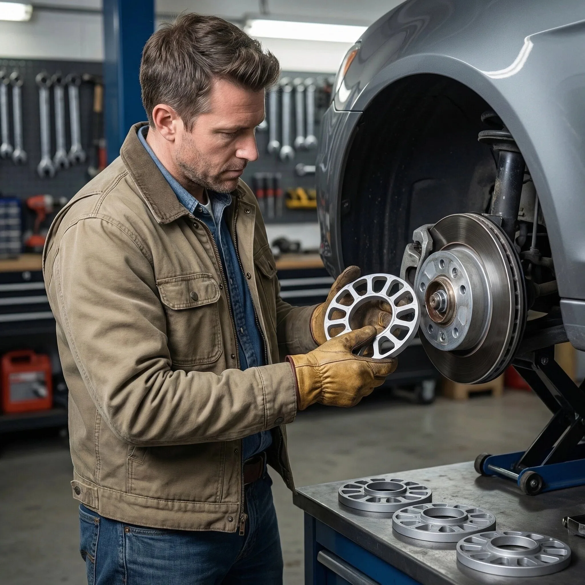 

Universal Car Aluminum Wheel Spacer Shims Plate Fit 4x100 4x114.3 5x100 5x108 5x114.3 5x120. Thickness in 8mm