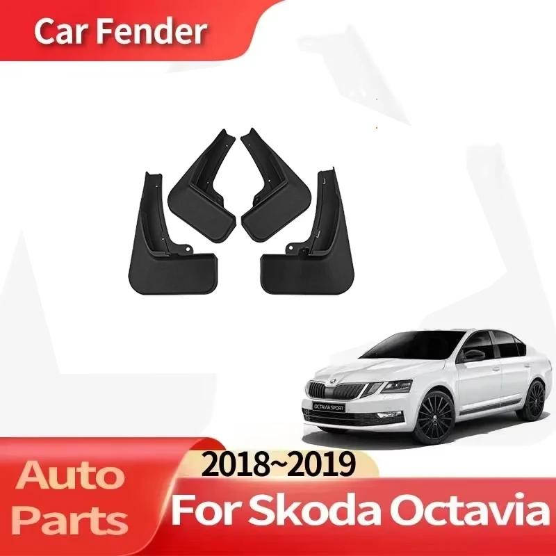 

Auto Accessories For Skoda Octavia 2018~2019 Lining Car Fender Front Rear Wheel Fender Splash Guard Accessories Mudguard Skin