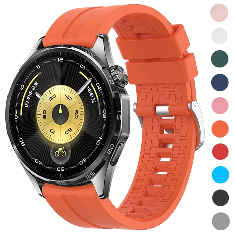20mm 22mm Silicone Strap For HUAWEI WATCH GT 6 Pro Wrist Bands GT 5 4 3 2 46mm 42mm HONOR Magic Watch 4 Pro GS 3i Soft Bracelet