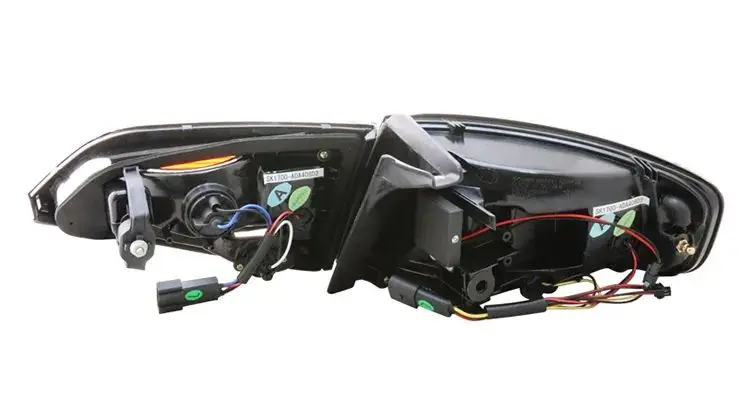 Atualizar para conjunto completo de luz traseira led fumado/vermelho para audi a4l 2009-2012 lâmpada de sinal de volta original versão led