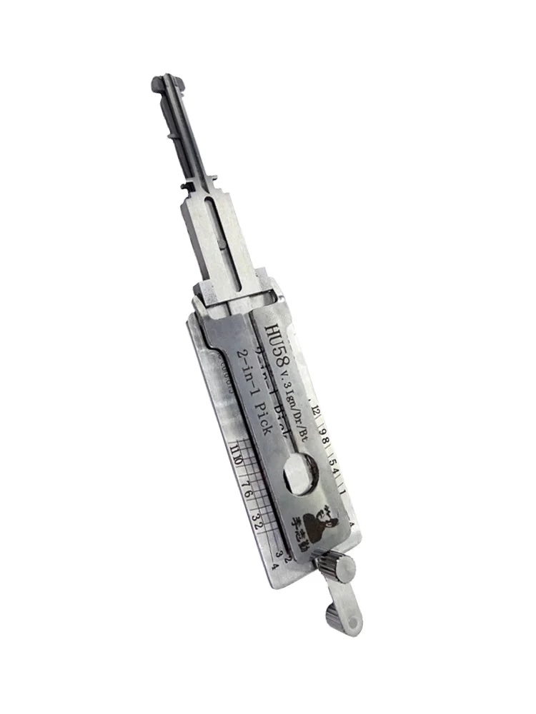 Lishi HU58 2 in 1 Lock Pick Decoder Ignition Car door open for Old BMW Models Vertical milling