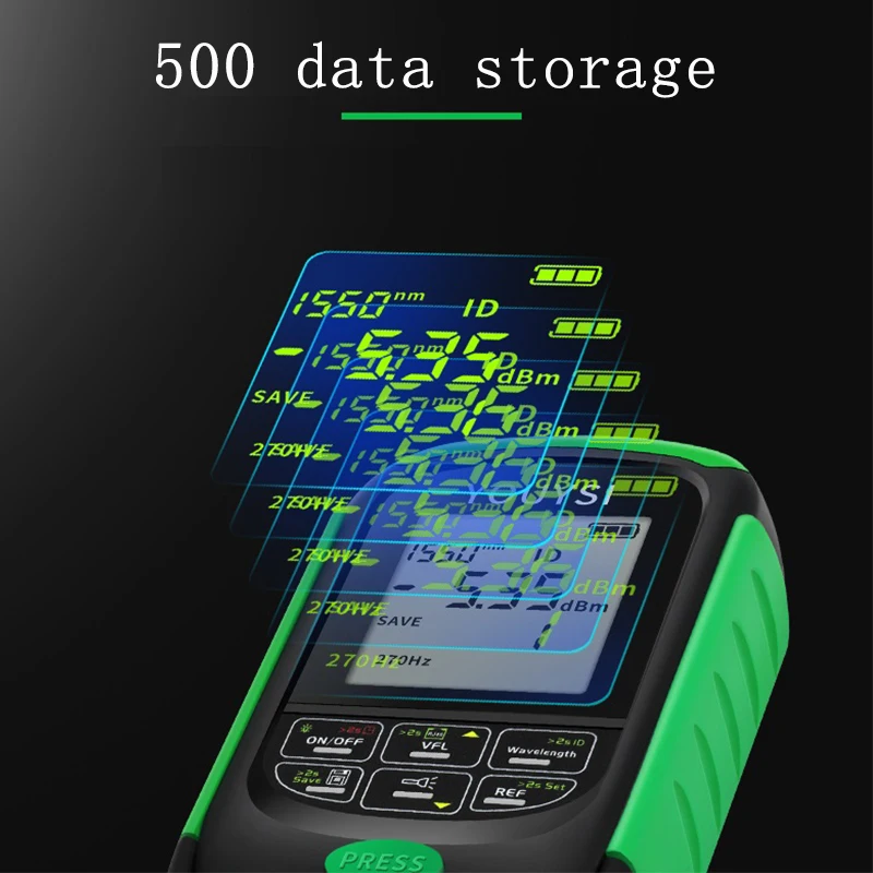 Mini 4 em 1 Multifunction Medidor de Potência Óptica, Visual Fault Locator, Network Cable Test, Optical Fiber Tester, 5km, 15km, 30km, VFL