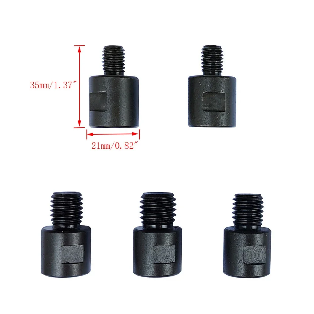 Adaptador para amoladora angular M14, convertidor M10 5/8-11, conector de eje adaptable para almohadillas de pulido, brocas de placa de respaldo, 1 ud.