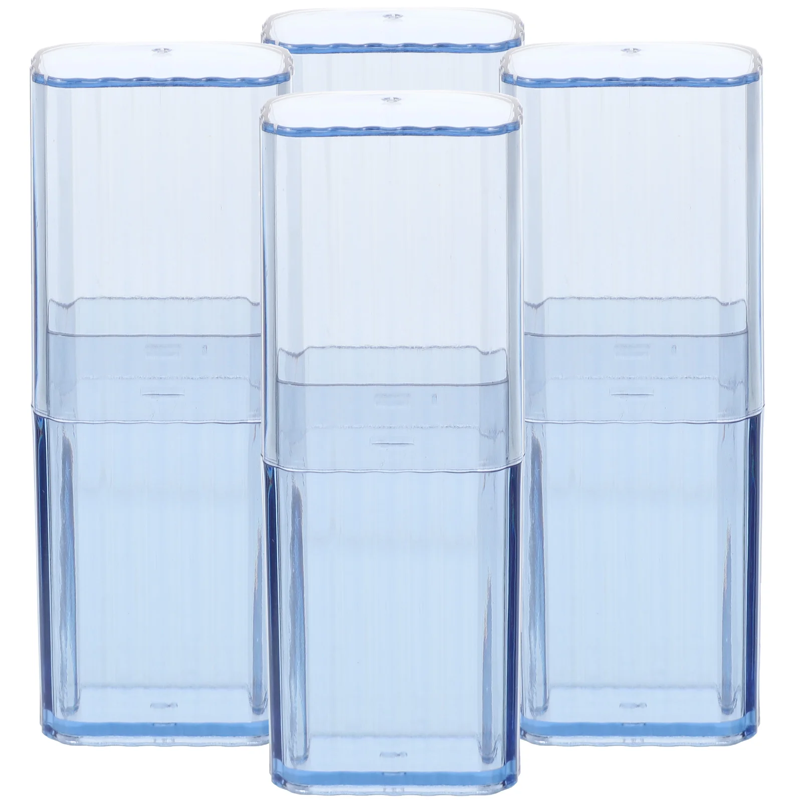 

4Pcs Cotton Swab Storage Box Toothpick Organizer Household Cases Travel Containers Small Size Premium Material Reusable